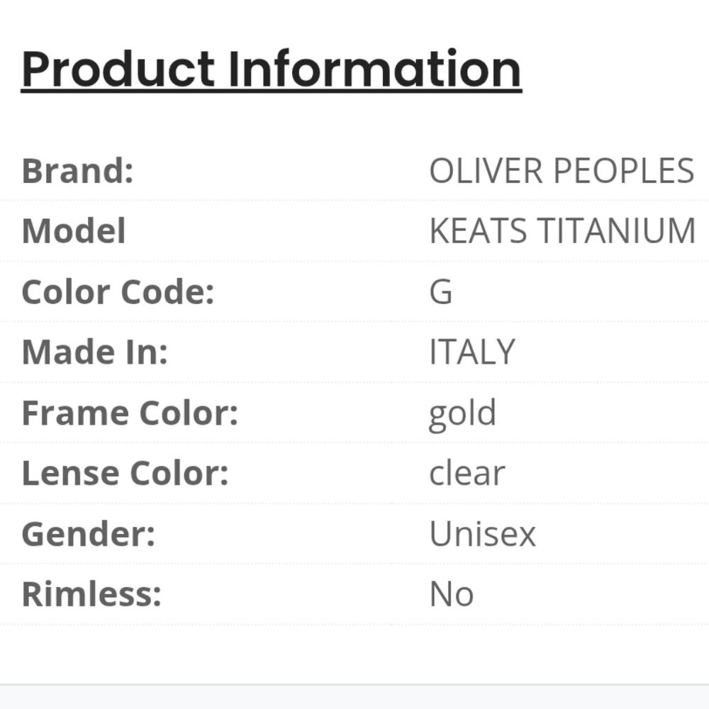 OLIVER PEOPLES KEATS TITANIUM Eyeglasses in color MC - Picture 3 of 12